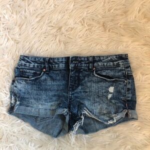 Aeropostale shorty blue jean shorts sz 0